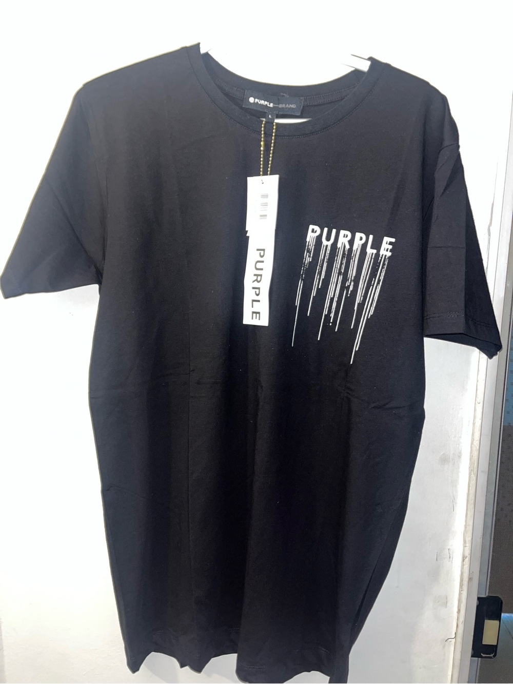 Purple Brand Black Short Sleeve Graphic Tee